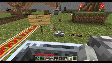 Minecraft track switching with pistons