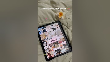 Lets Make Vision Board for 2025✨🍒 #tutorial #visionboard #aesthetic