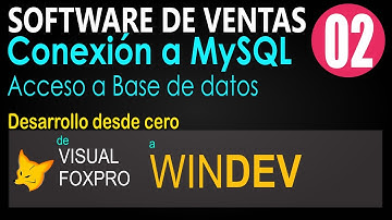 2 Crear conexión a MySQL desde WinDEV | Punto de Ventas FoxPro