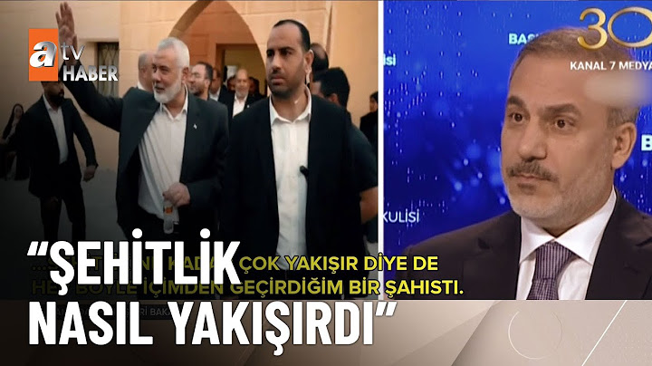 Hakan Fidan Haniye ile son görüşmesini anlattı - atv Ana Haber 1 Ağustos 2024