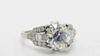 Art Deco 3 carat diamond ring for sale www.jethromarles.co.uk