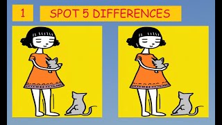 SPOT THE DIFFERENCE |   JAPANESE PUZZLE | 100 SECOND PUZZLE | #135