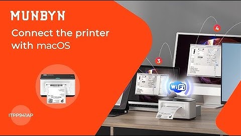 【MUNBYN RealWriter ITPP941AP Support AirPrint】Connect the printer with macOS