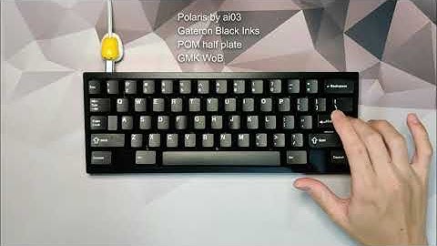 Polaris with Gateron Black Inks Typing Sounds