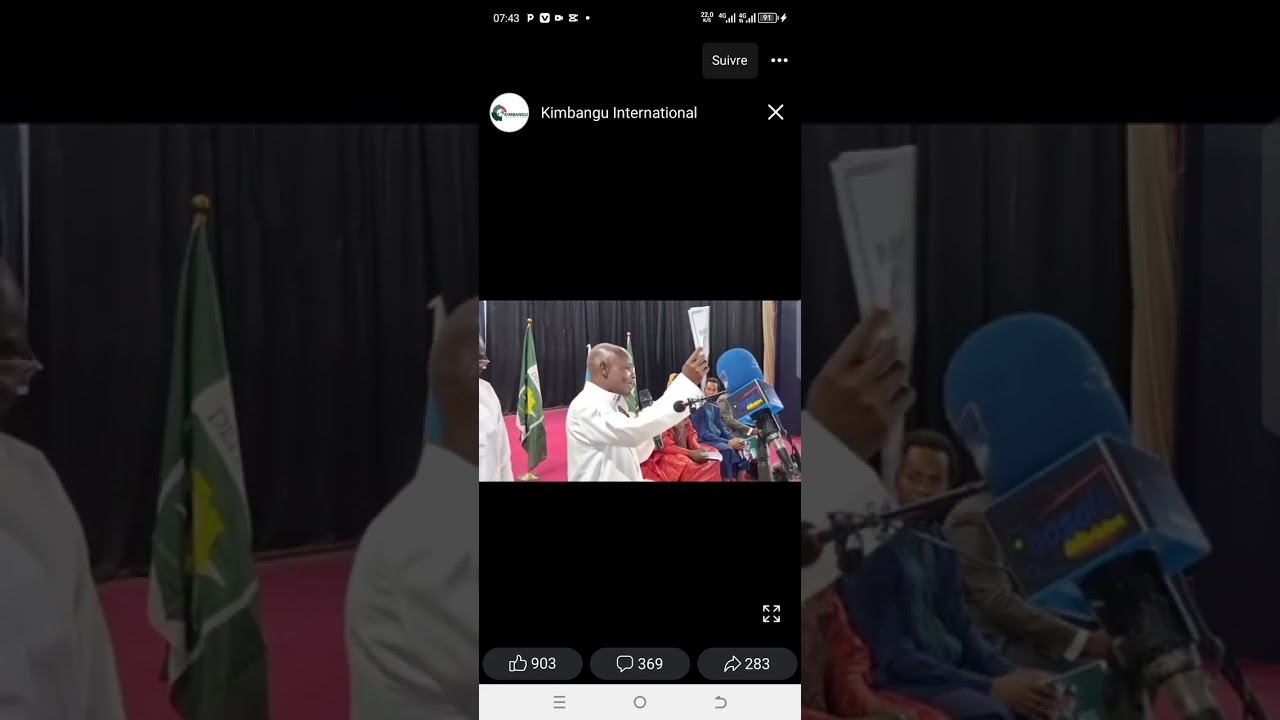 Eyindieee.... Bolanda message ya ntumua Menga na conférence ya Kinshasa 