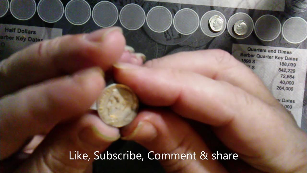 Coin Roll Hunting a box of Dimes with silver in the box YouTube