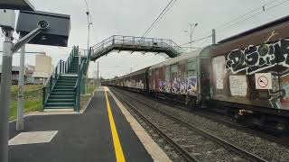 Hexafret En Gare De Gerzat Bb 26000 Couvert Transwaggon Couvert Pilote.