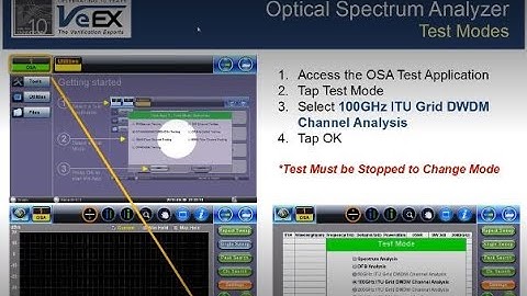 VeEX Optical Spectrum Analyser OSA RXT-4510 and RXT-4500