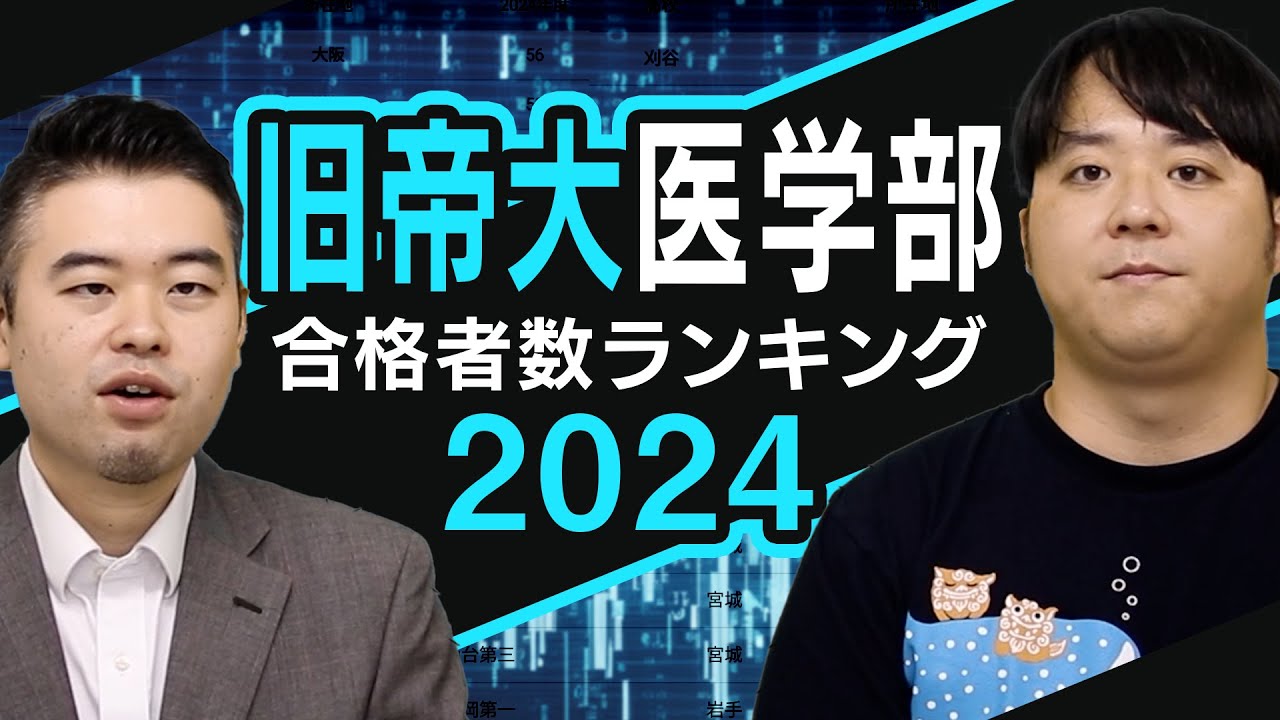 高校別 旧帝大医学部合格者数ランキング2024