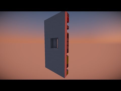 Minecraft: Tiny 3x3 Glass Stripe Door Tutorial [1.11+]