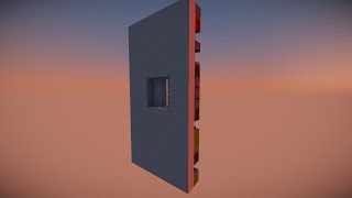 Minecraft: Tiny 3x3 Glass Stripe Door Tutorial [1.11+]
