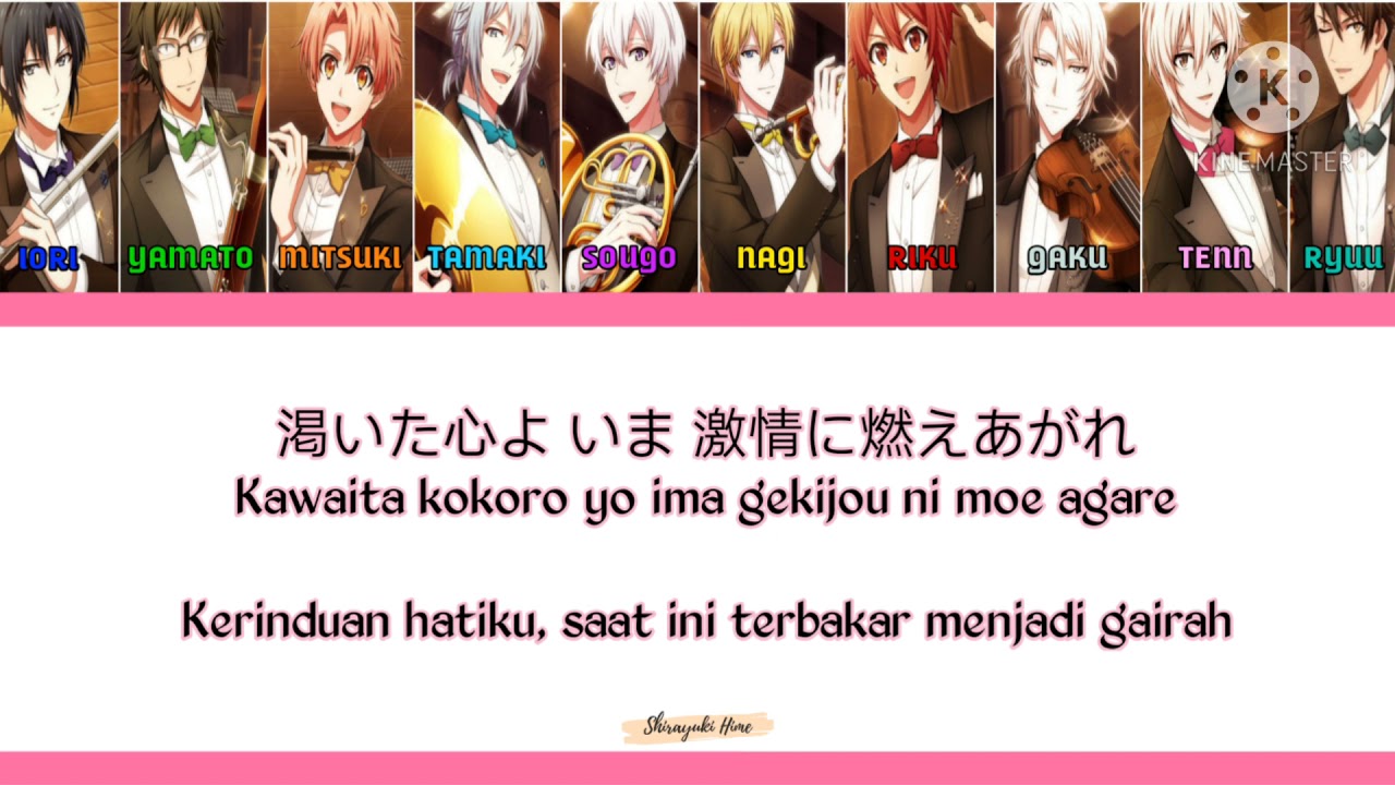 Idolish7 Trigger Gekijou Re Vale Color Coded Lyrics Kan Rom Sub Indo Youtube