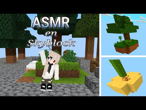 Minecraft en Skyblock + ASMR #5 | Exploramos dos nuevas islas ♡