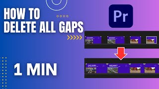 How to Delete All Gaps in Premiere Pro in Seconds! #adobepremierepro  #removegaps