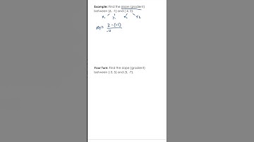 Finding the Gradient of a line segment - coordinate geometry