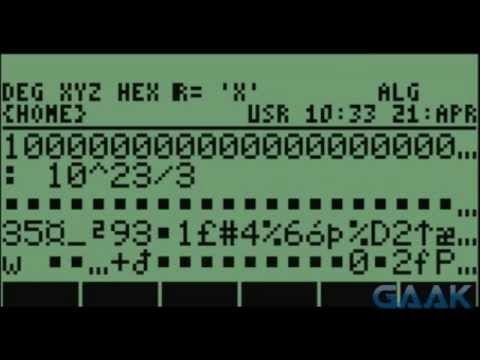 HP calculators: Algebraic bug on 49 series - Gaak