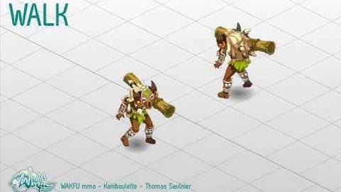 WAKFU MMO - Kaniboulette, animation set.