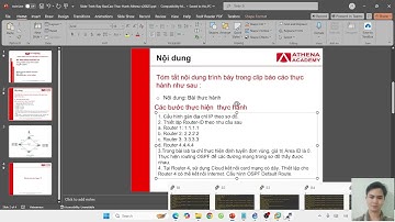 Bài THỰC HÀNH CHƯƠNG 7(1) :Thực Hành Cấu Hình Định Tuyến OSPF