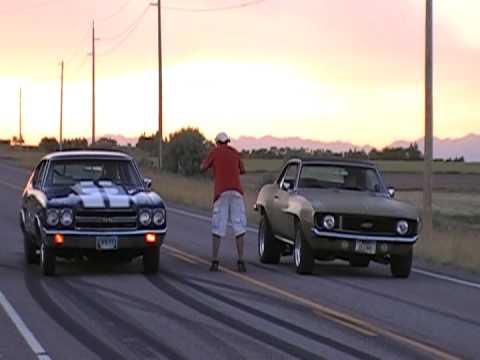 Camaro Vs Charger >> 70 chevelle vs 69 camaro - YouTube Camaro Vs Charger >> 70 chevelle vs 69 camaro - YouTube