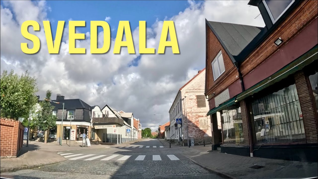 Svedala, Skåne. Sverige / Driving Video 