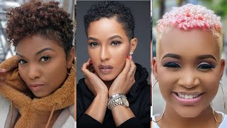50 Cute Tapered Natural Hairstyles For Afro Hair | Short Natural Hairstyles | Wendy Styles.