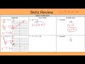 Traditional Algebra 1: Unit 12 Skillz Review