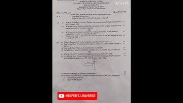 General Electronics /physics/bsc 2nd year/4th sem/BAMU/question paper/March-april 2023