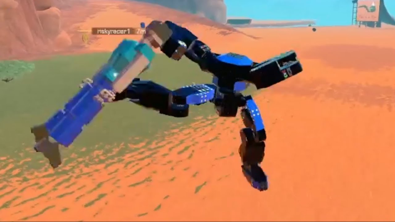 Funny mech fighting clips in trailmakers