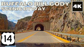 Buffalo Bill Cody Scenic Byway 4K scenic drive | Wyoming