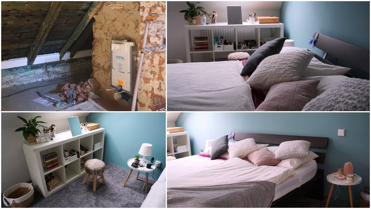 LOŽNICE - Rekonstrukce půdy - Tmavý nábytek Ikea | NÁŠ DŮM | Markéta Venená