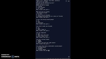 Python Personality Quiz