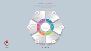 Graphics Design | Infographic Pie Diagram | Illustrator tutorials | Design 05