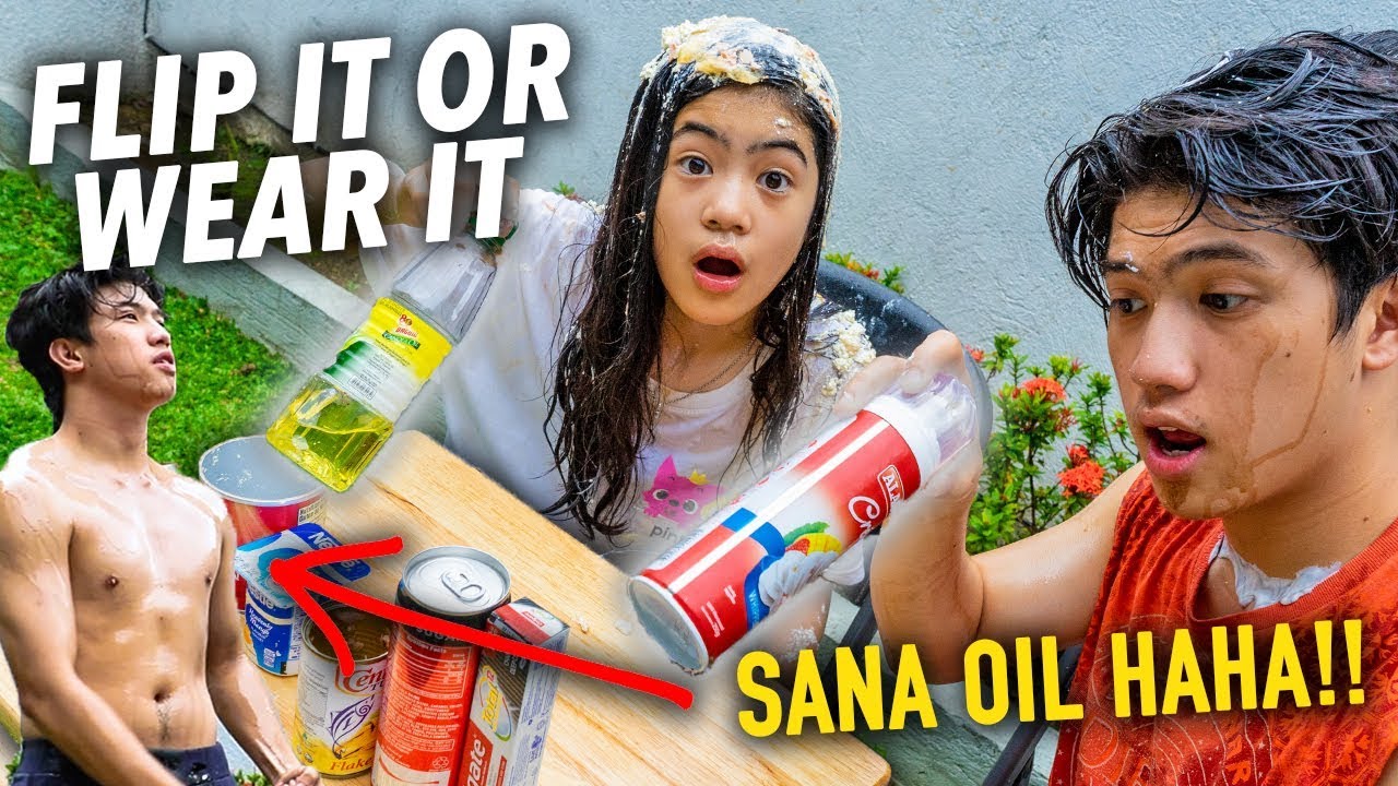 FLIP IT OR WEAR IT CHALLENGE!! (Sana Oil) | Ranz and Niana