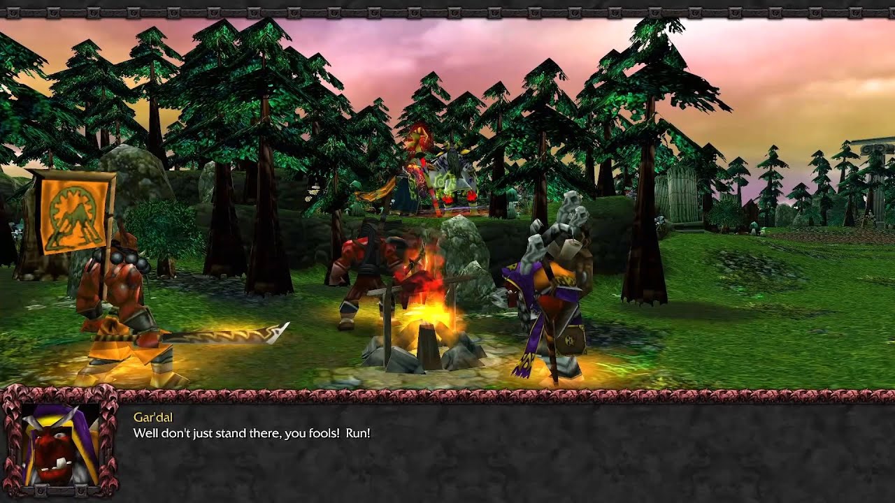 Archsage Malfurion meets Fel Orcs and pursues them