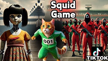 Squid Game Red Light Green Light: AI Cats Edition #squidgame #cutecat #cat  #ai
