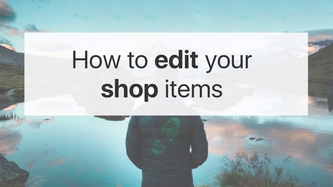 TrekkSoft | How to edit your shop items
