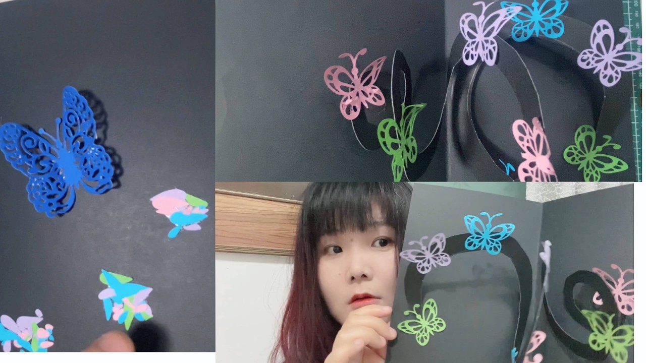 How to make a butterfly card ?3d butterfly pop up greeting cards for ...