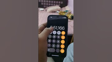 How to clear digits in iPhone’s calculator #shorts