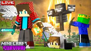 🔴 LIVE - We're Going to Defeat the WITHER in Minecraft Survival...