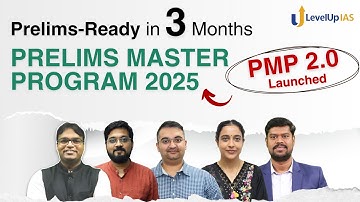 🏆Prelims Master Program (PMP 2.0) 2025: 3 Months to Crack UPSC Prelims 2025 | Details Inside👇