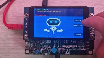 ChatGPT voice bot on STM32 STM32H747 DK