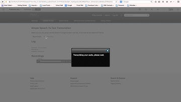 IBM Portal to Bluemix Watson Speech to Text Integration Demo - Asponte Technology, Inc.
