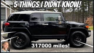 FJ CRUISER 5 things I didnt know before buying w 316000 miles!