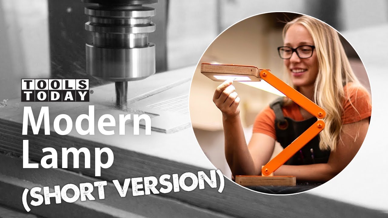 Modern Table Lamp Build (Short Version) ToolsToday YouTube