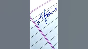 Signature style "Afra"🖊️ Comment your name!! | Please subscribe if you like it. #shorts #viral