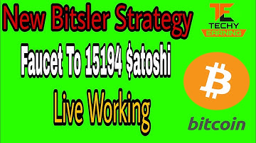 |New Bitsler strategy| From Faucet to 15194 satoshi |Live working|