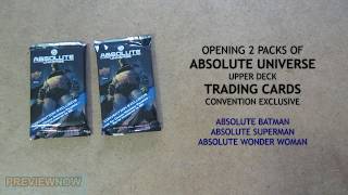 Opening 2 Packs Of Dc Absolute Universe Trading Cards- Absolute Batman Upper Deck