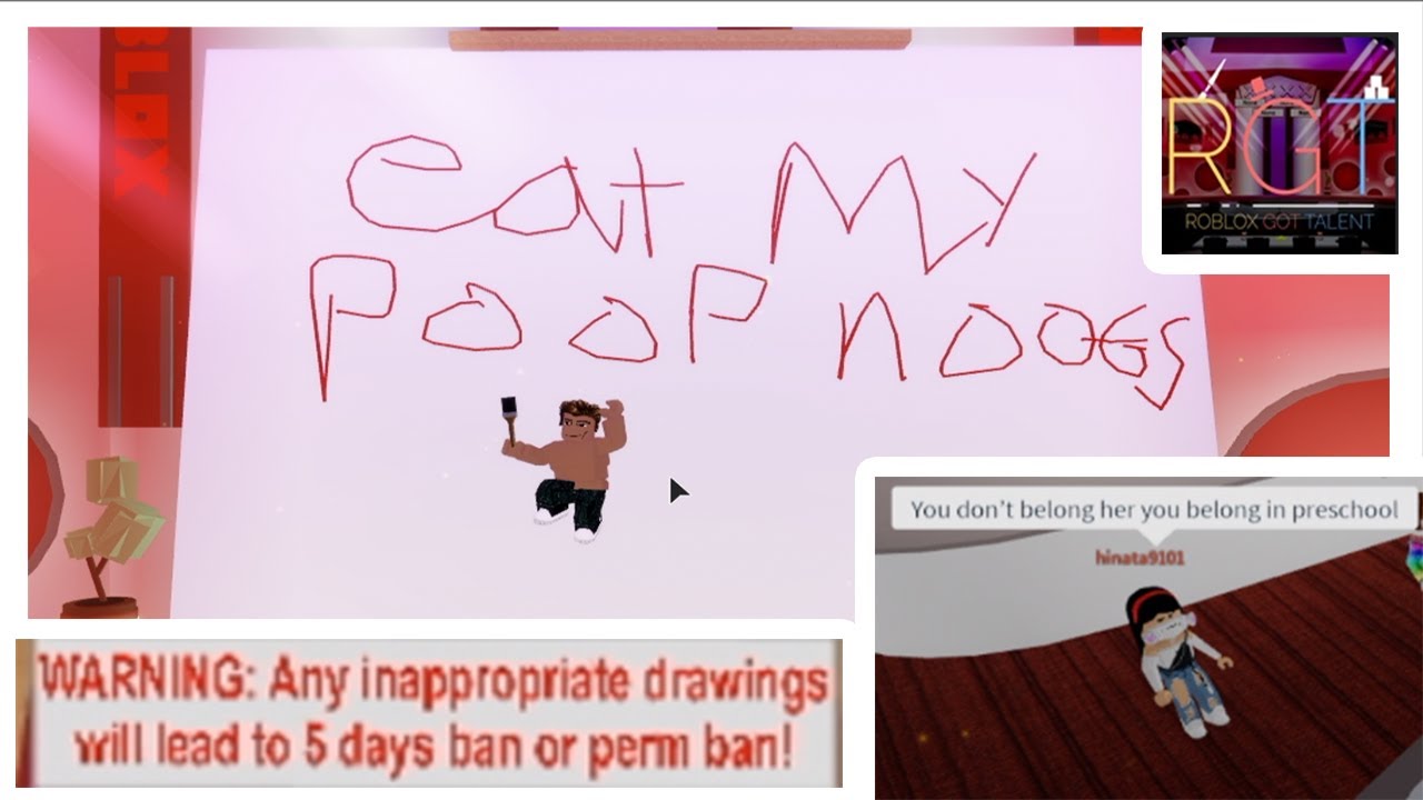 Ruining Performers Talents At Rgt Roblox Exploiting Youtube - roblox roblox got talent gui