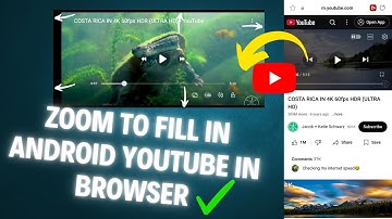 Zoom to fill in Android YouTube in Browser 😍✅ | Zoom YouTube video Browser Android