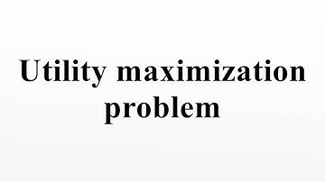 Utility maximization problem